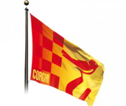Flag with Corghi logo