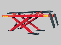 car scissor lift hoist under wheel