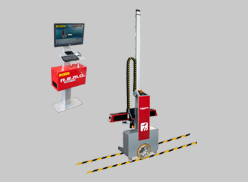 clampless wheel aligners that are a part of a clampless wheel alignment machine